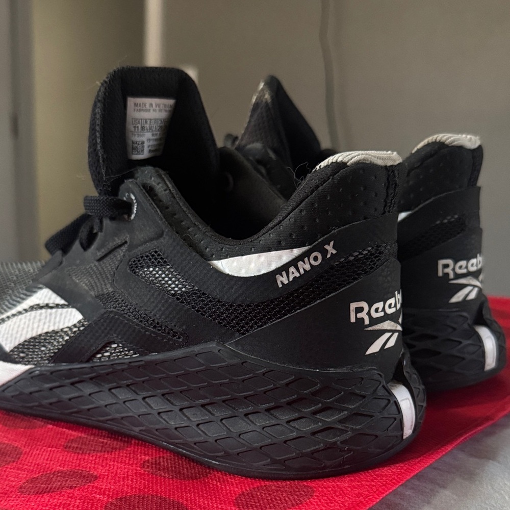 Reebok Nano X Black and White Trainers
